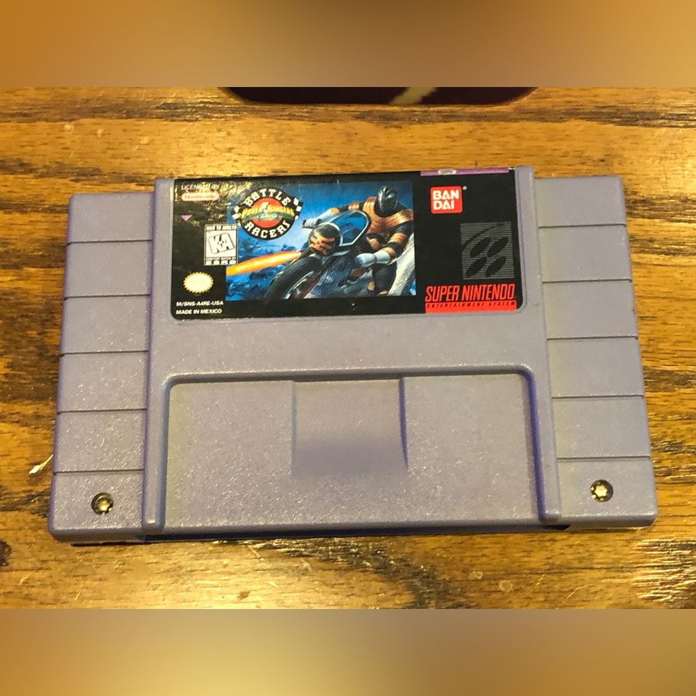 Super Nintendo Power Rangers Battle Racers Game Cartridge Only